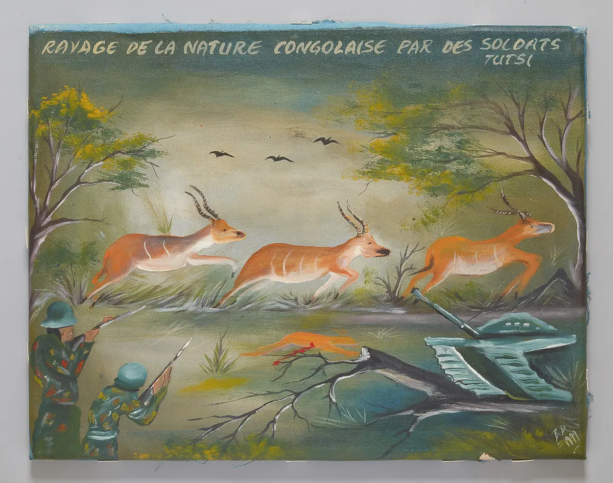 Schäden der kongolesischen Natur durch Tutsi Soldaten (Ravage de la Nature Congolaise par des Soldats Tutsi)