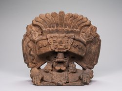 Lid, venerated ancestor as Cocijo, God of Rain, Lightning and Thunder with maize