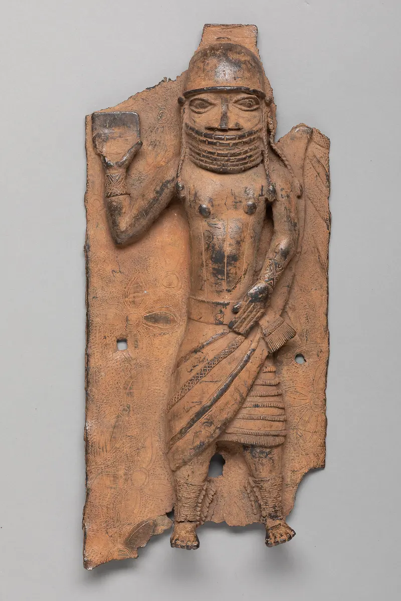 Relief Plaque: Dignitary with Rectangular Object