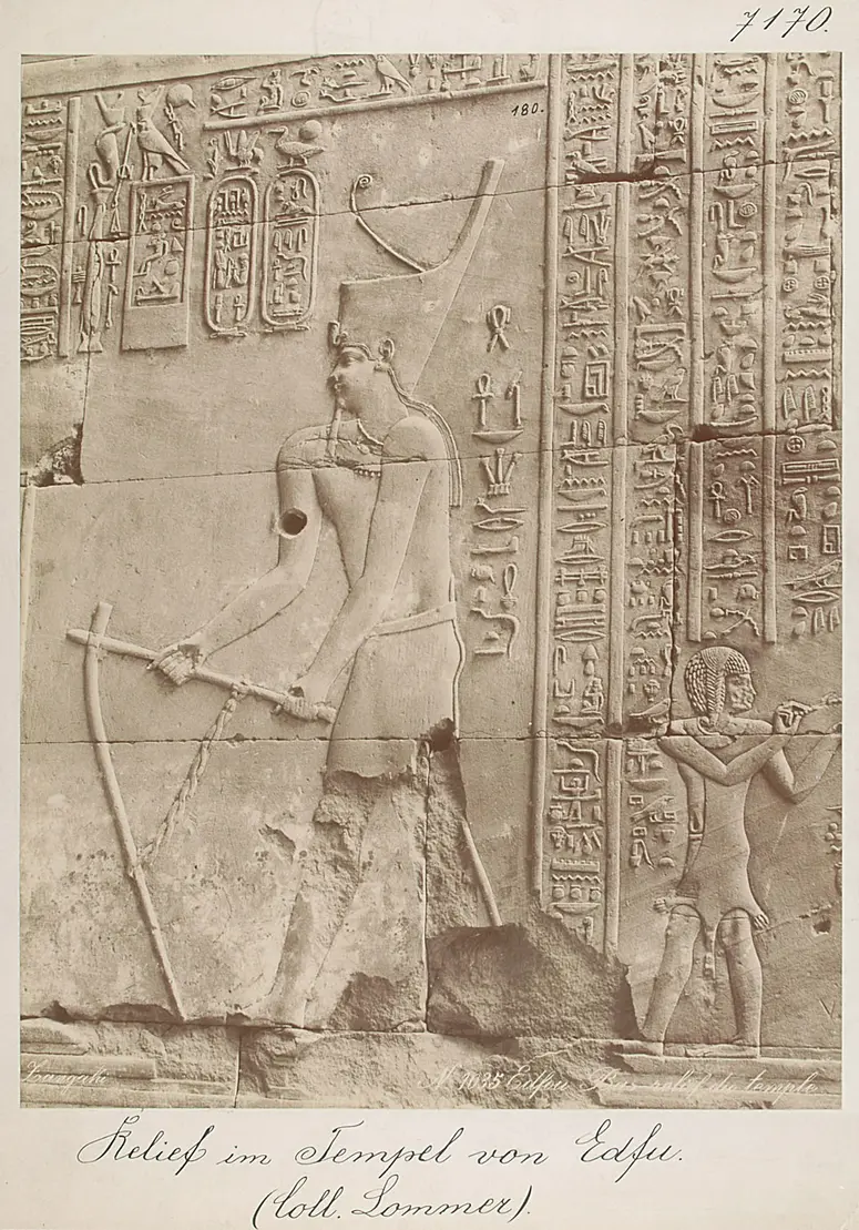 Relief im Tempel von Edfu