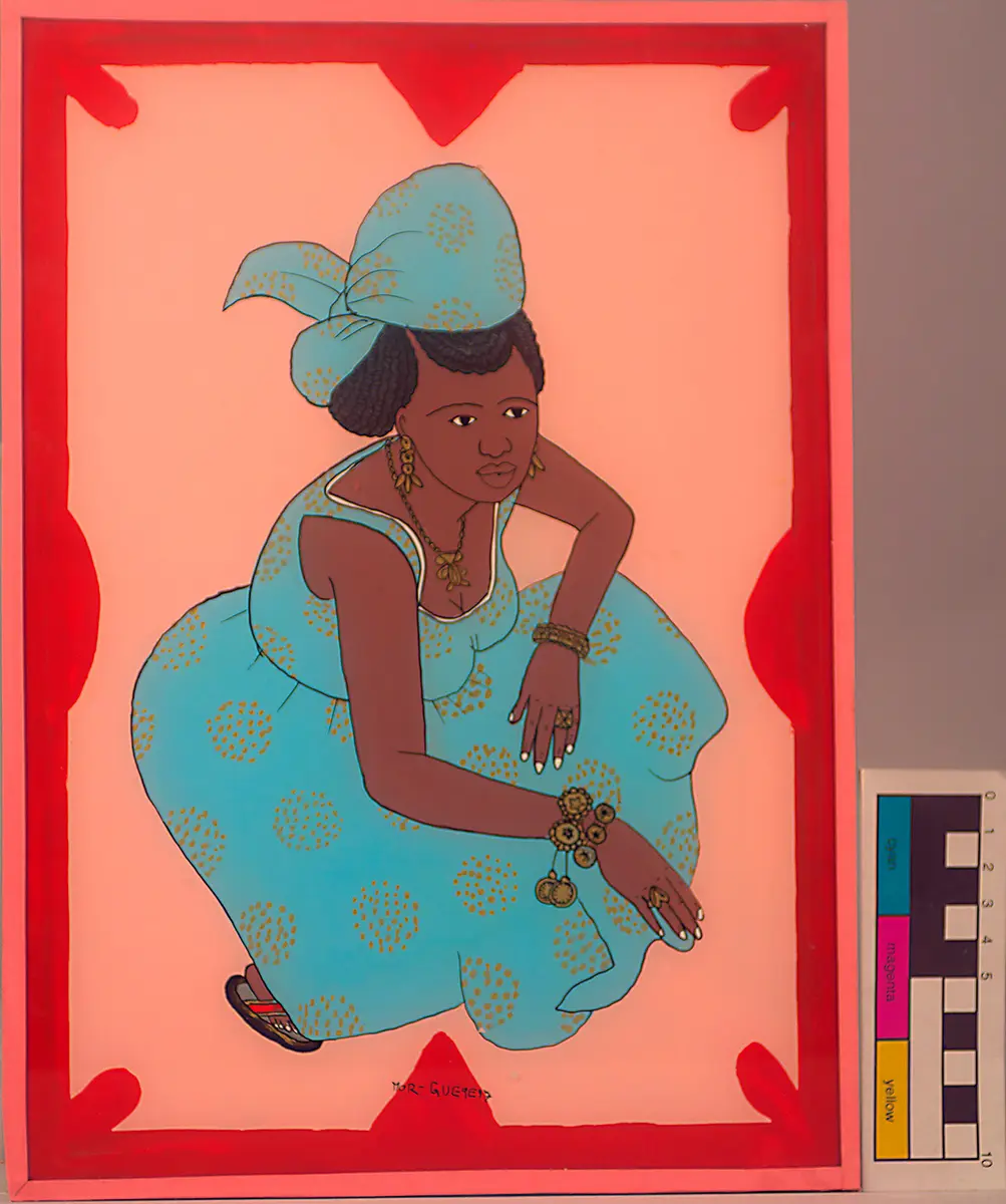 Reverse-glass painting