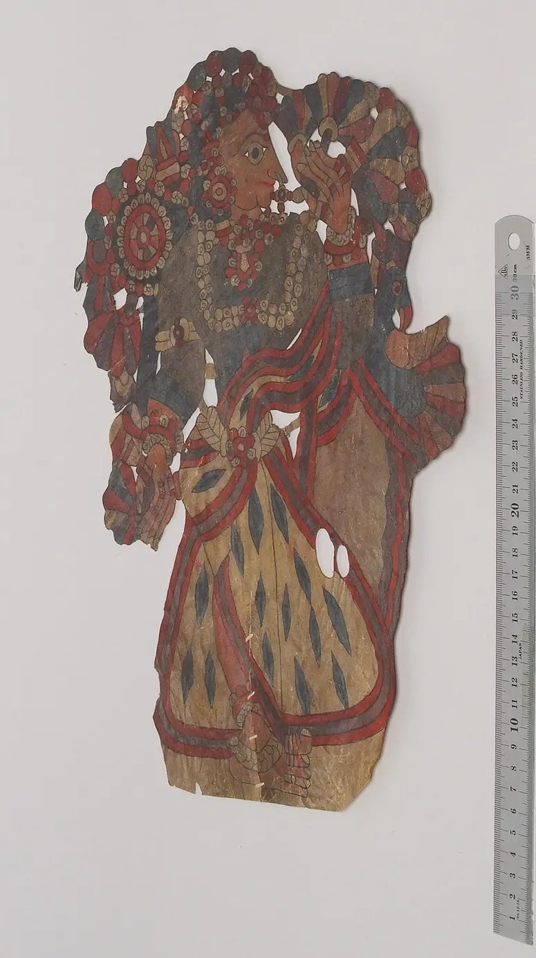 Schattenspielfigur Hofdame