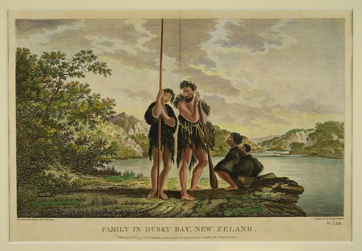 Family in Dusky Bay, New Zealand