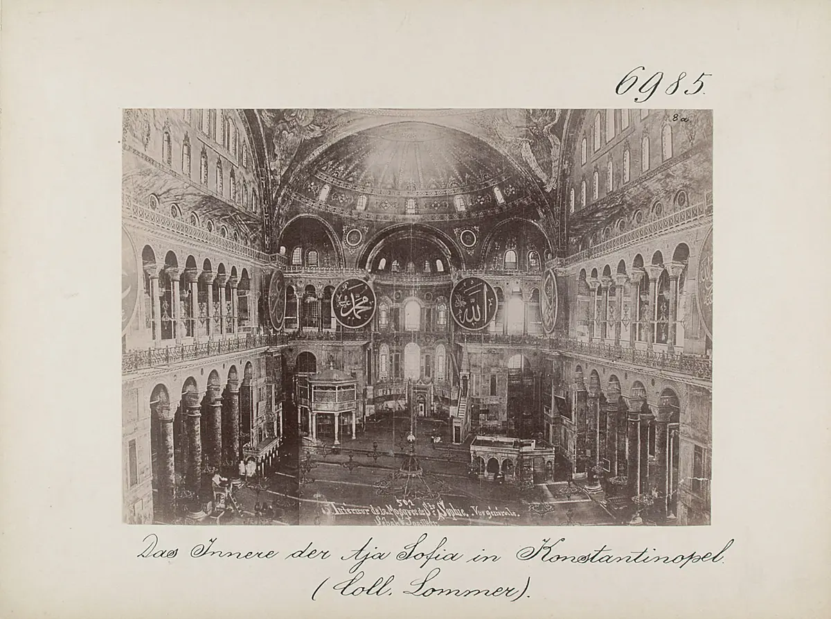 Konstantinopel: Das Innere der Hagia Sophia
