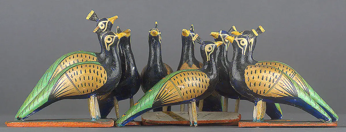 Animal toys (peacocks)