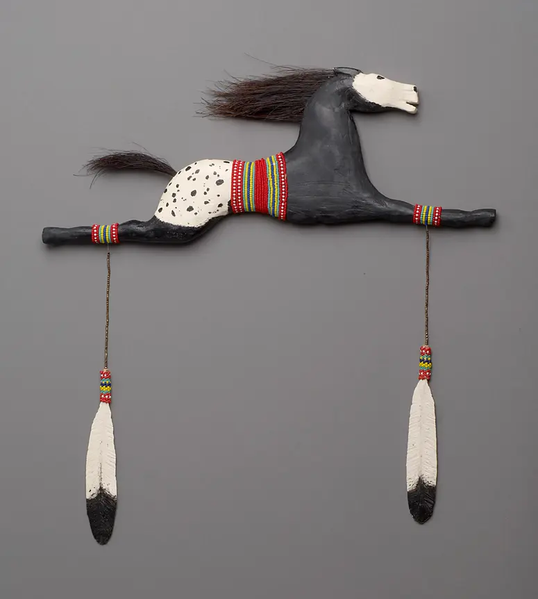 Pferde-Gedenkschnitzerei „Sitting Bull's Horse