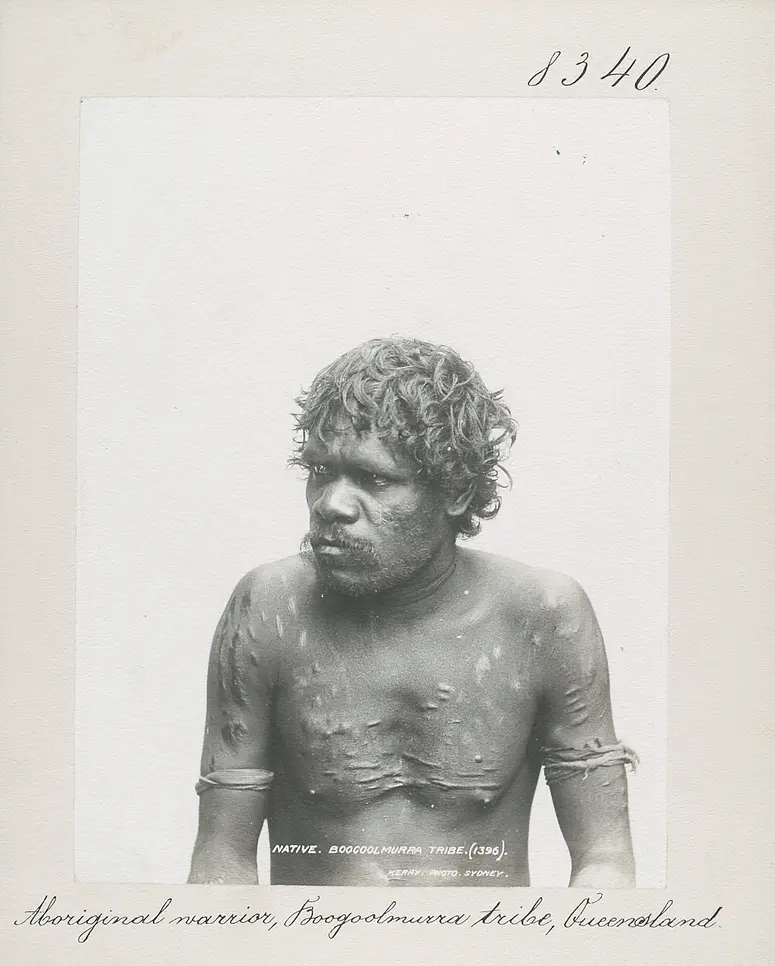 Aboriginal warrior, Boogoolmurra tribe, Queensland