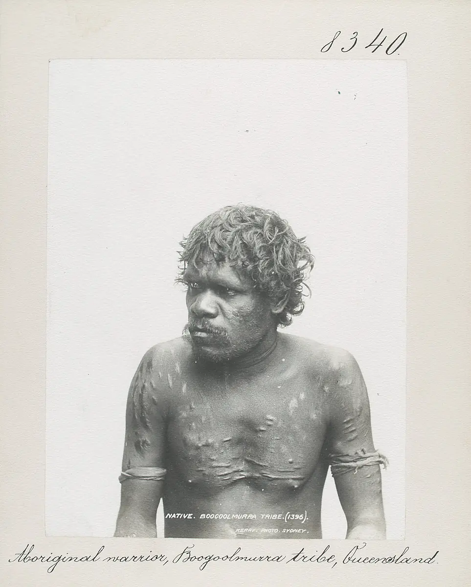 Aboriginal warrior, Boogoolmurra tribe, Queensland