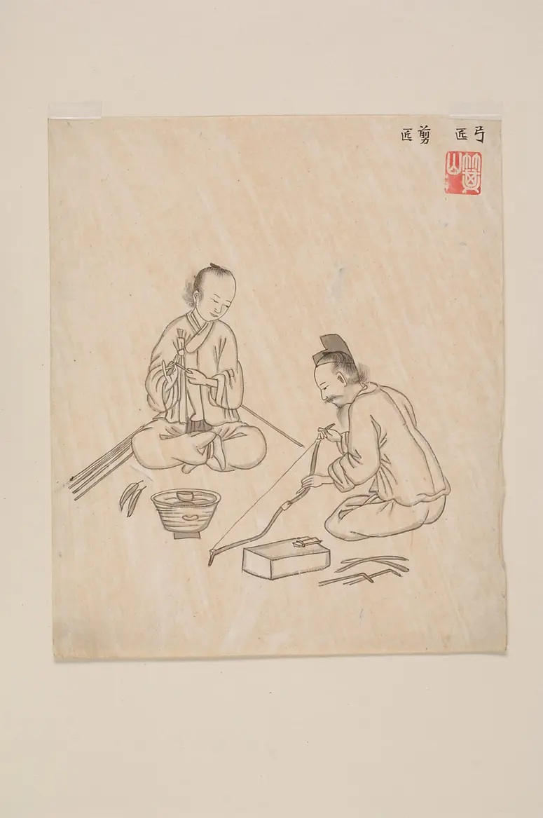 ink drawing by the workshop of Kim Jun-geun 김준근 金俊根 (Kisan 기산 箕山)