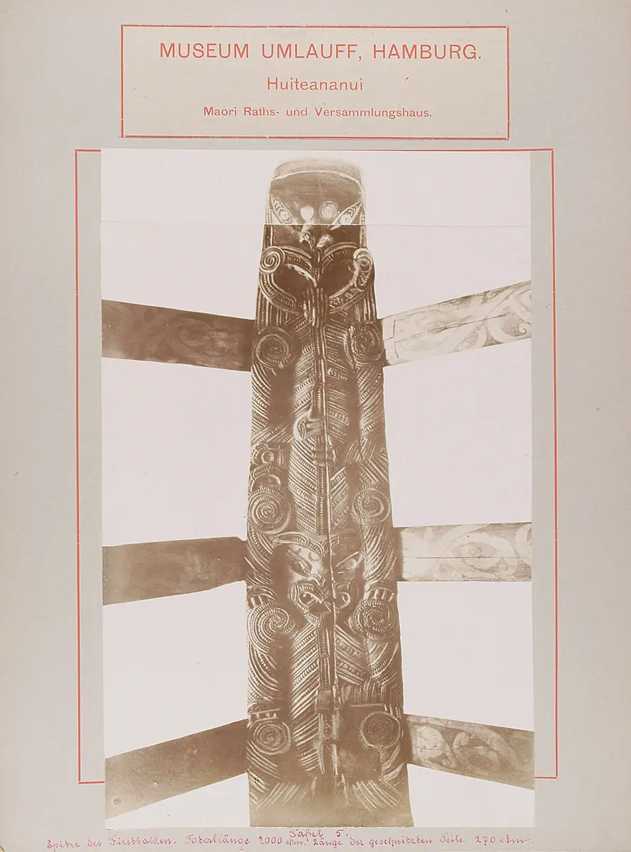 Museum Umlauff, Hamburg. Huiteananui, Maori Raths- und Versammlungshaus