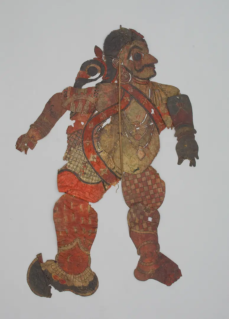 Schattenspielfigur Krieger