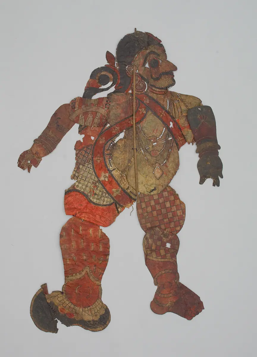 Schattenspielfigur Krieger