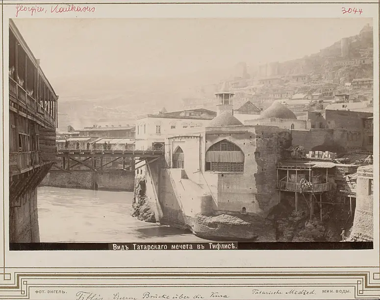 Tiflis: Die tartarische Moschee und die eiserne Brücke über die Kuza