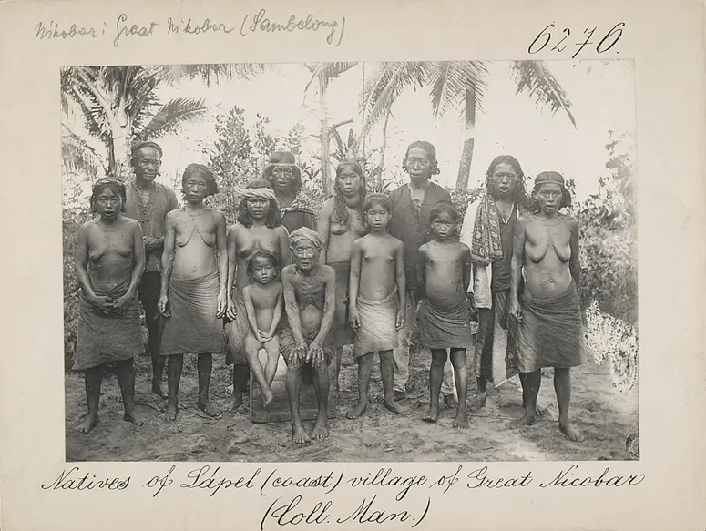 Natives of Lápel (coast) village of Great Nicobar