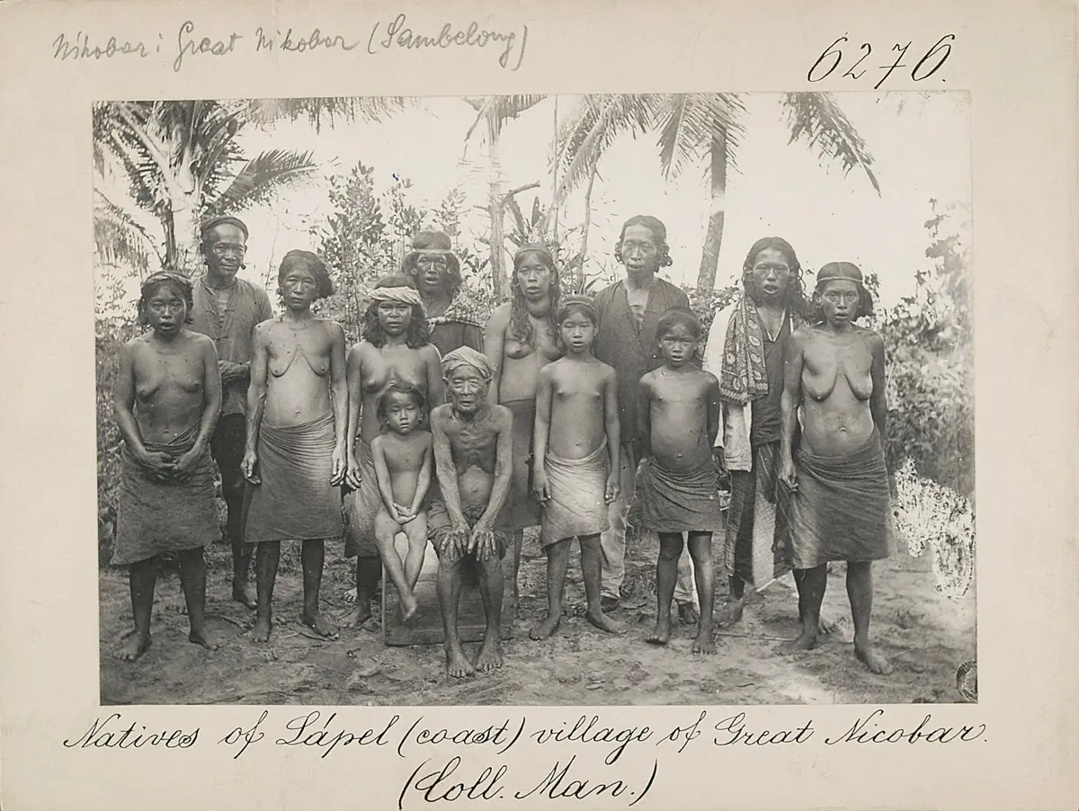 Natives of Lápel (coast) village of Great Nicobar