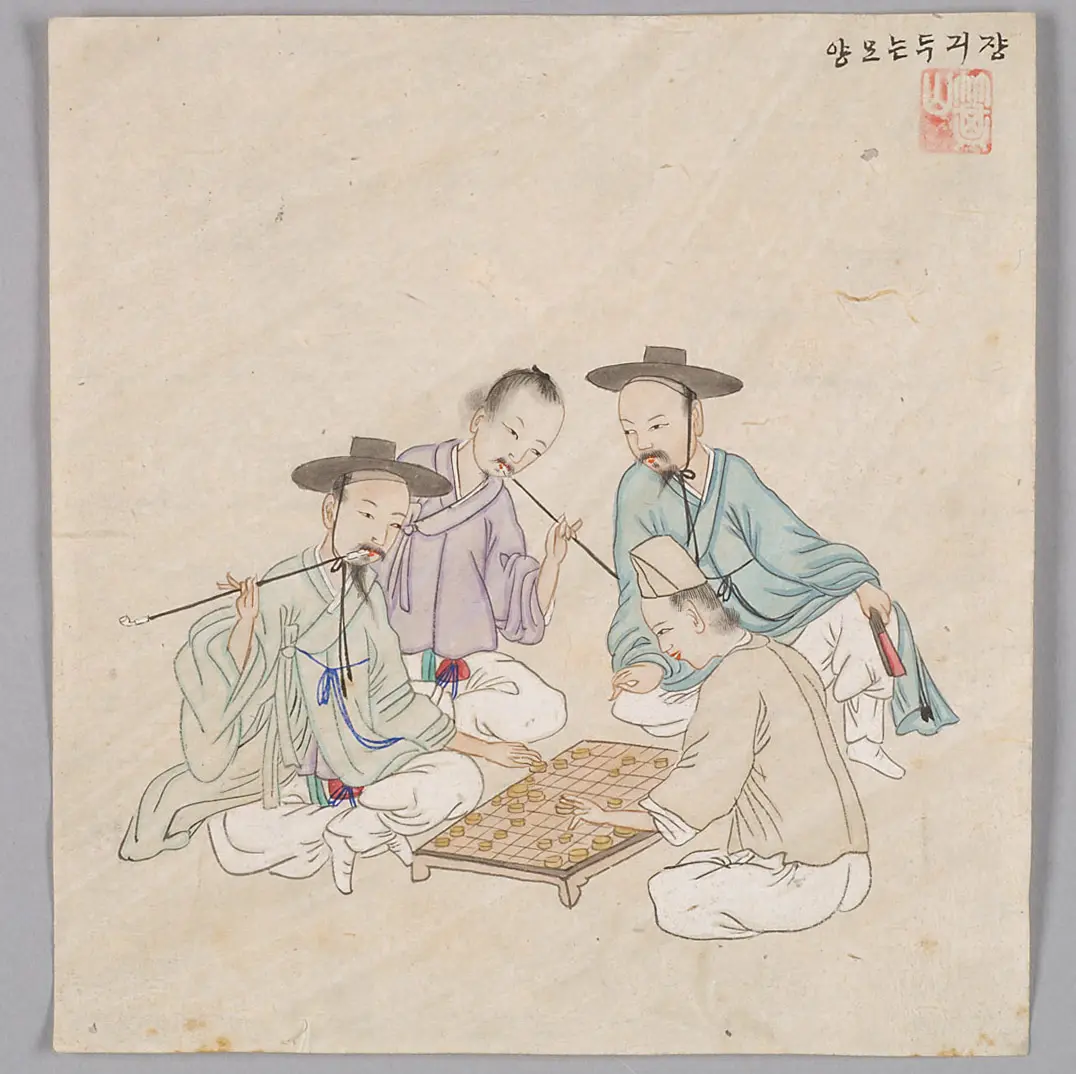 Tuschezeichnung der Werkstatt Kim Jun-geun 김준근 金俊根 (Kisan 기산 箕山)