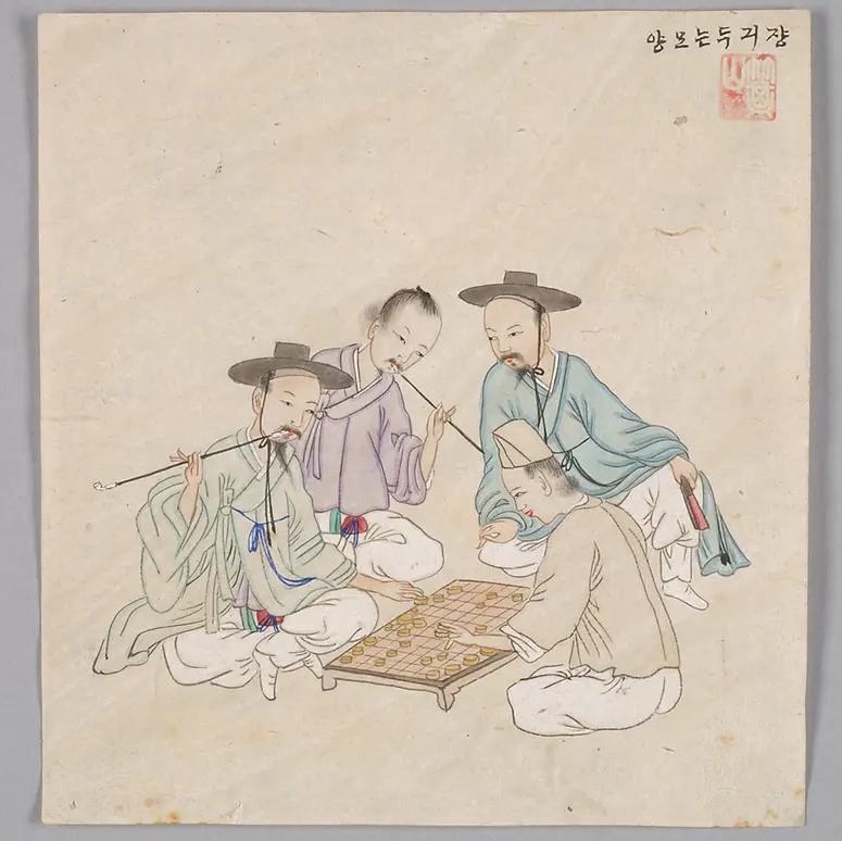 Tuschezeichnung der Werkstatt Kim Jun-geun 김준근 金俊根 (Kisan 기산 箕山)