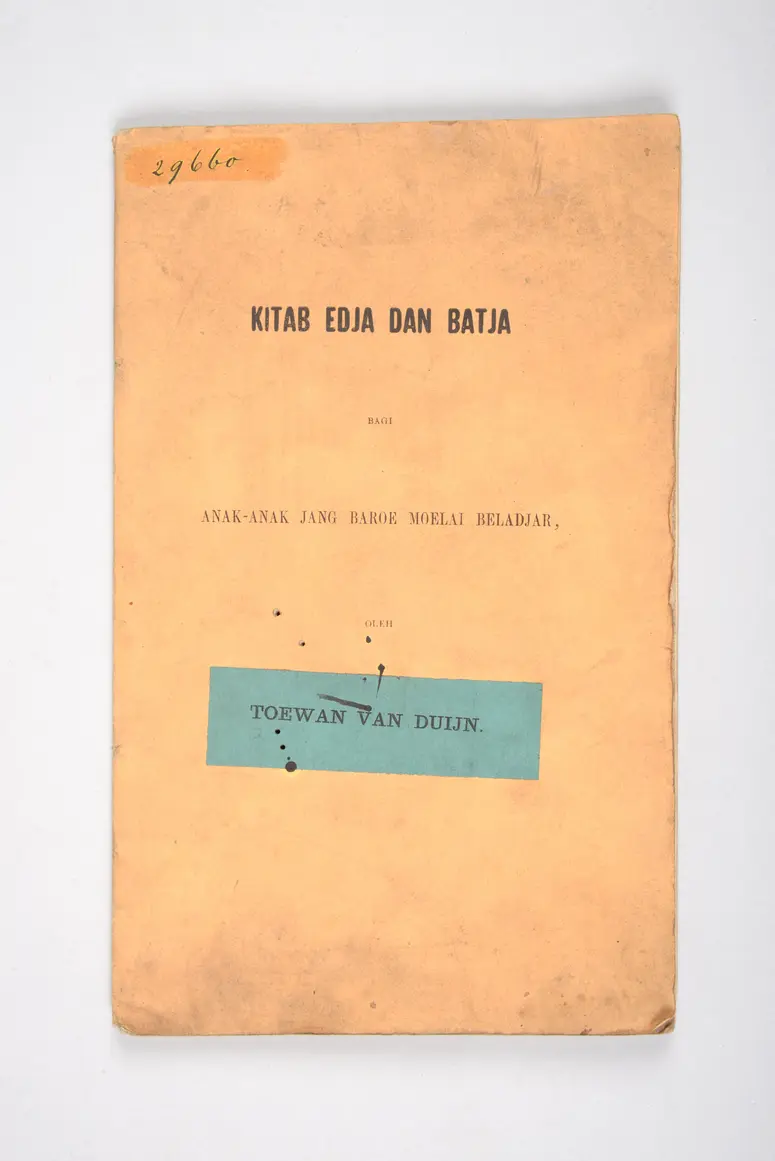 Kitab edja dan batja, bagi anak-anak jang baroe moelai Beldjar,