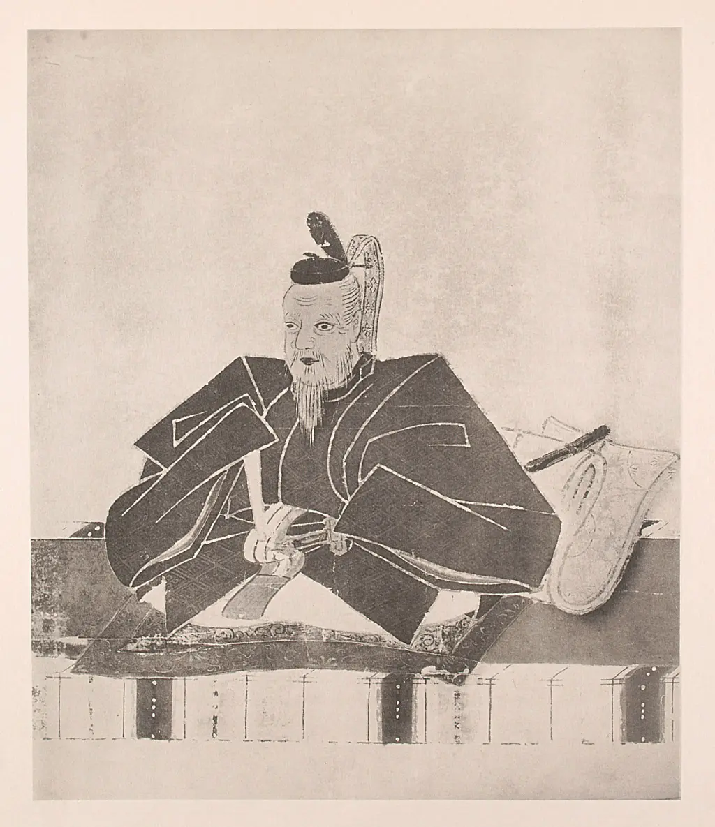 Portrait of Iyeyasu (Aet. 71). Painted by Himself in Front of a Mirror