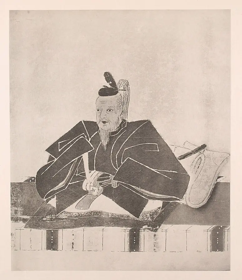 Portrait of Iyeyasu (Aet. 71). Painted by Himself in Front of a Mirror