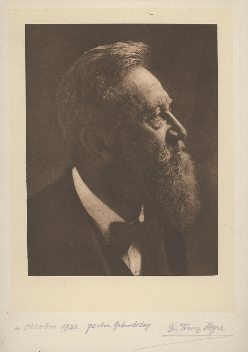 Curator Franz Heger. Head of the anthropological-ethnographic department, Imperial and Royal Court Museum of Natural History, at the time of Franz Ferdinand's voyage around the world