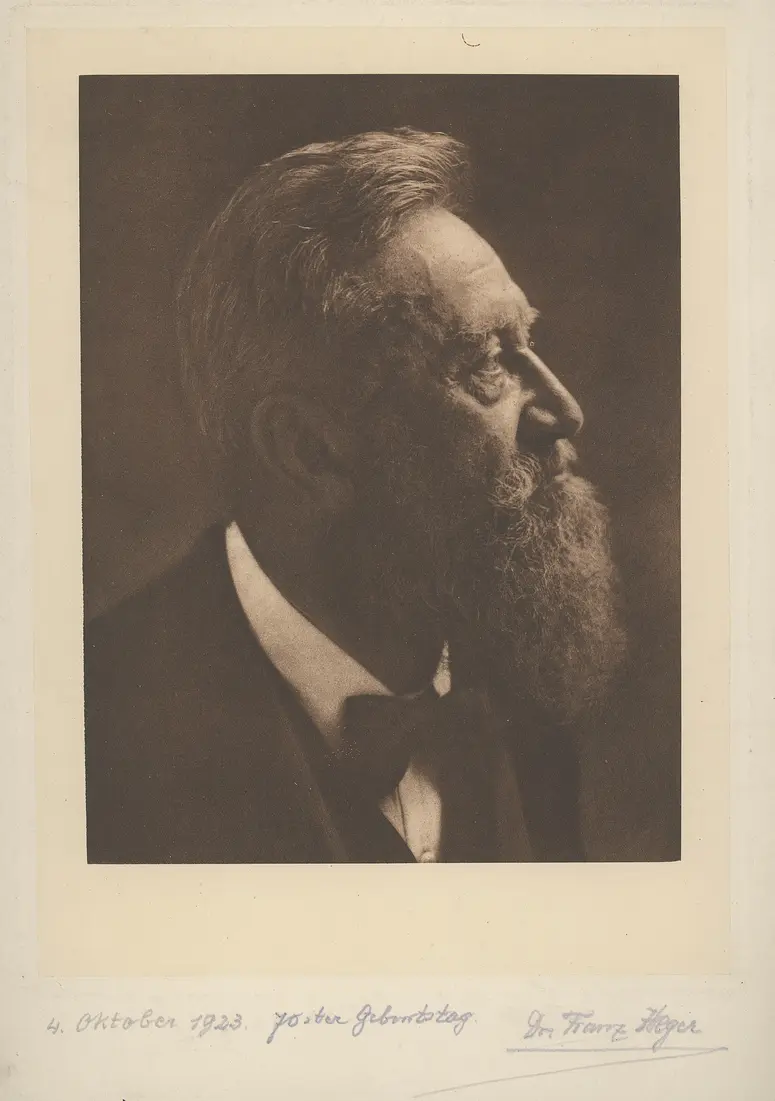 Kustos Dr. Franz Heger, Leiter der anthropologisch-ethnographischen Abteilung am naturhistorischen Hofmuseum zur Zeit von Franz Ferdinands Weltreise