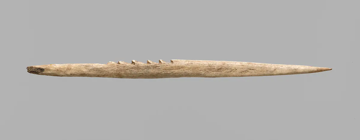 Harpunenspitze für Fischfang und die Jagd auf Vögel und kleinere Säugetiere