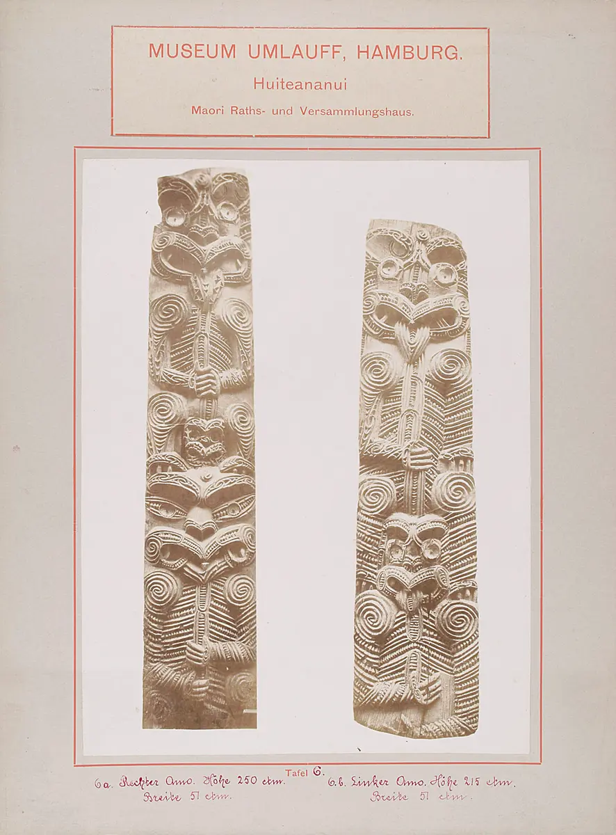 Museum Umlauff, Hamburg. Huiteananui, Maori Raths- und Versammlungshaus