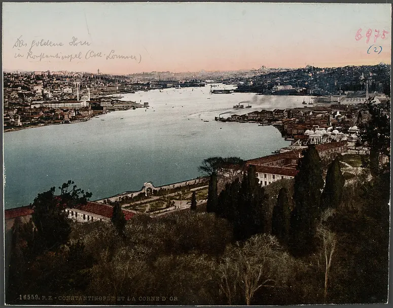 Das goldene Horn in Konstantinopel