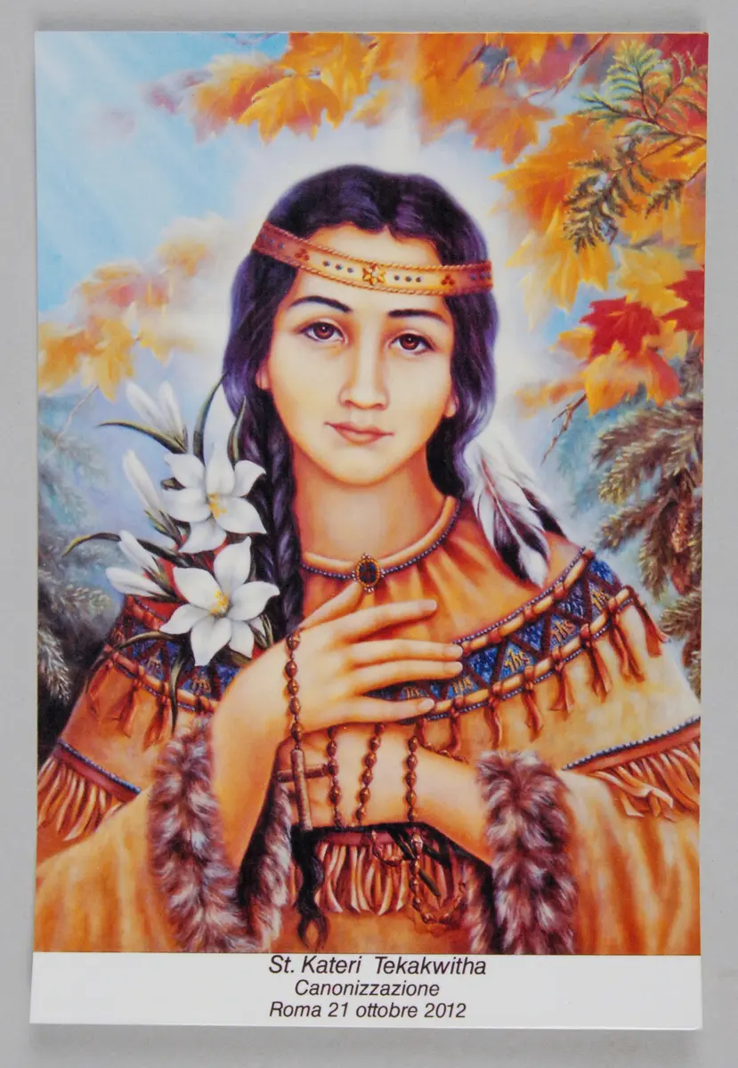Heiligenbild Kateri Tekakwitha (um 1656-1680), Kanien'keháka