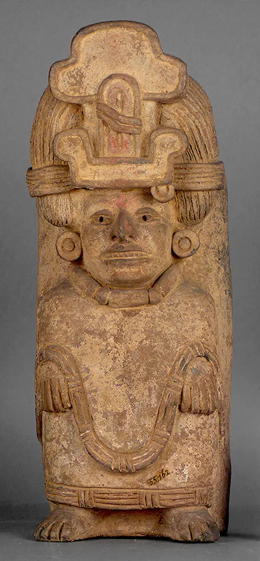 Female figure with glyph for maize as headdress