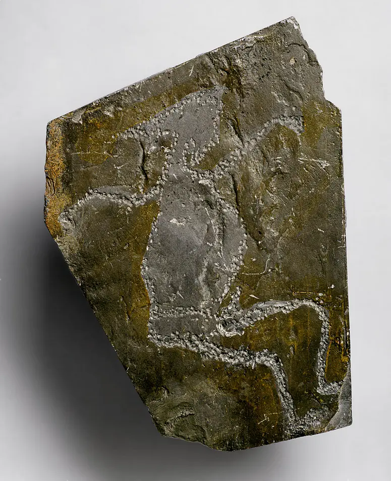 Felsgravierung: Menschliche Figur
