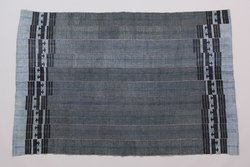 Aso Oke-Wickelrock "Royal Blue"