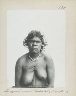 Aboriginal woman, Workii tribe, Queensland