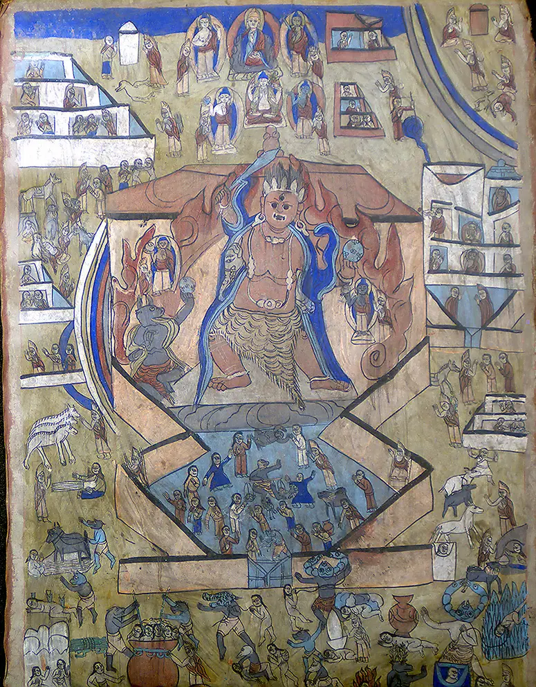 Thangka Acala (tib: mi gyo ba)