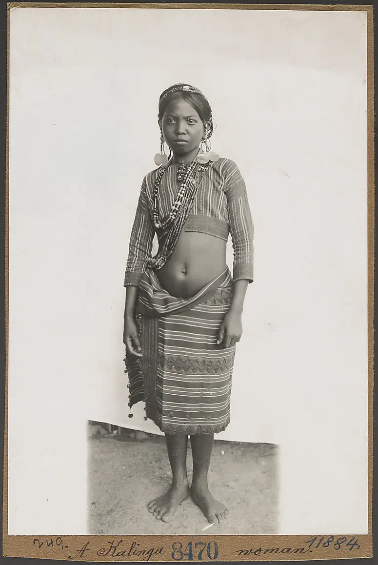 A Kalinga woman in her typical dress