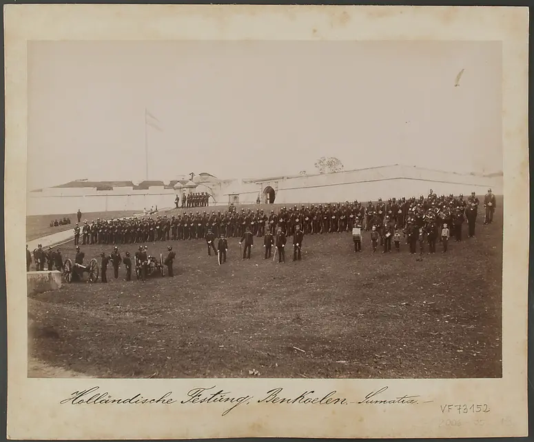 „Holländische Festung in Benkoelen, Sumatra