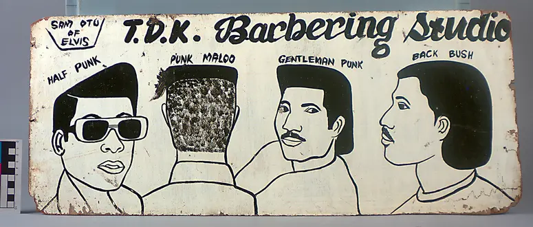 Friseurschild T.D.K. Barbering Studios