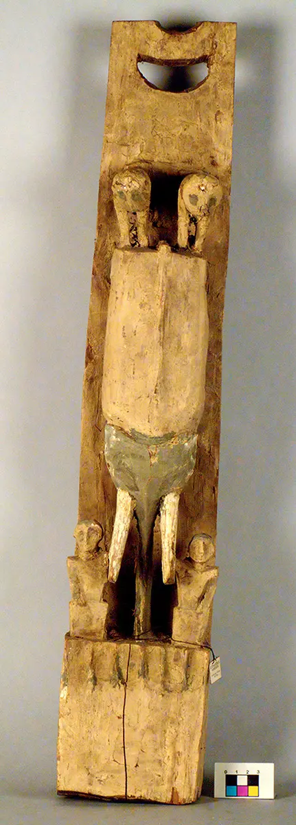 Model eines Hauspfosten