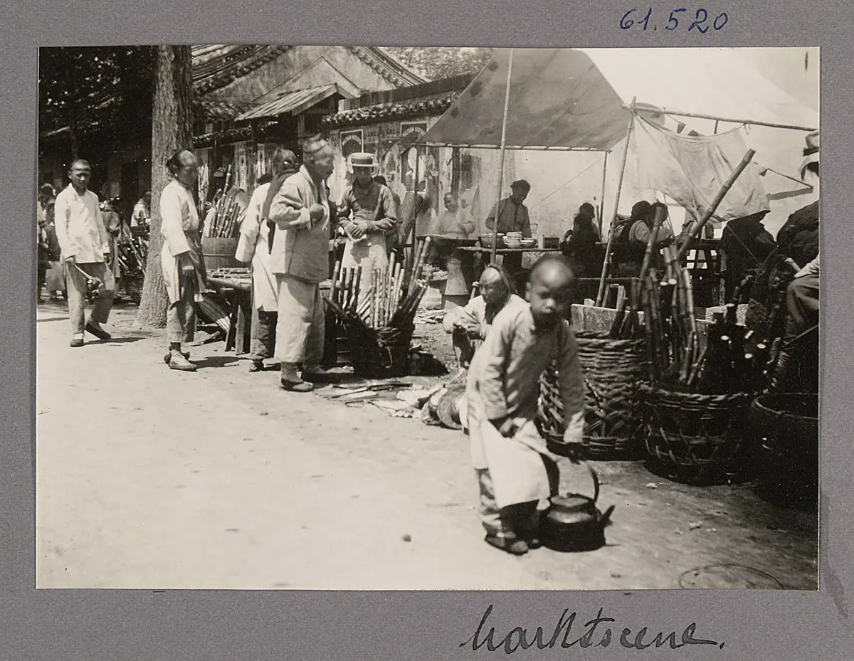 Nanjing. Marktszene