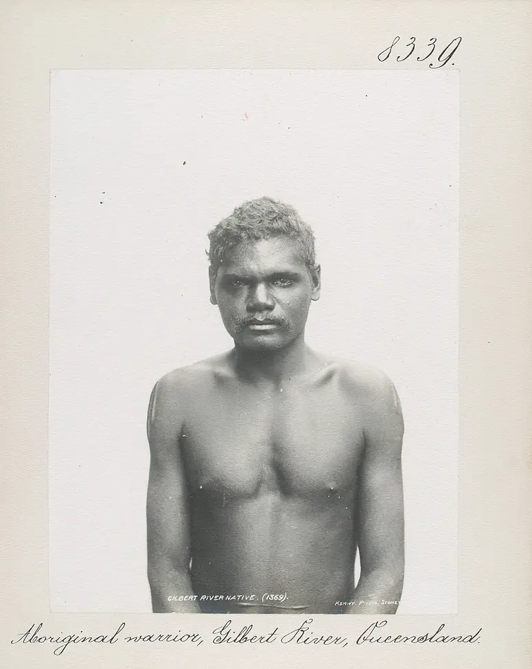 Aboriginal warrior, Gilbert River, Queensland