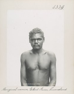 Aboriginal warrior, Gilbert River, Queensland