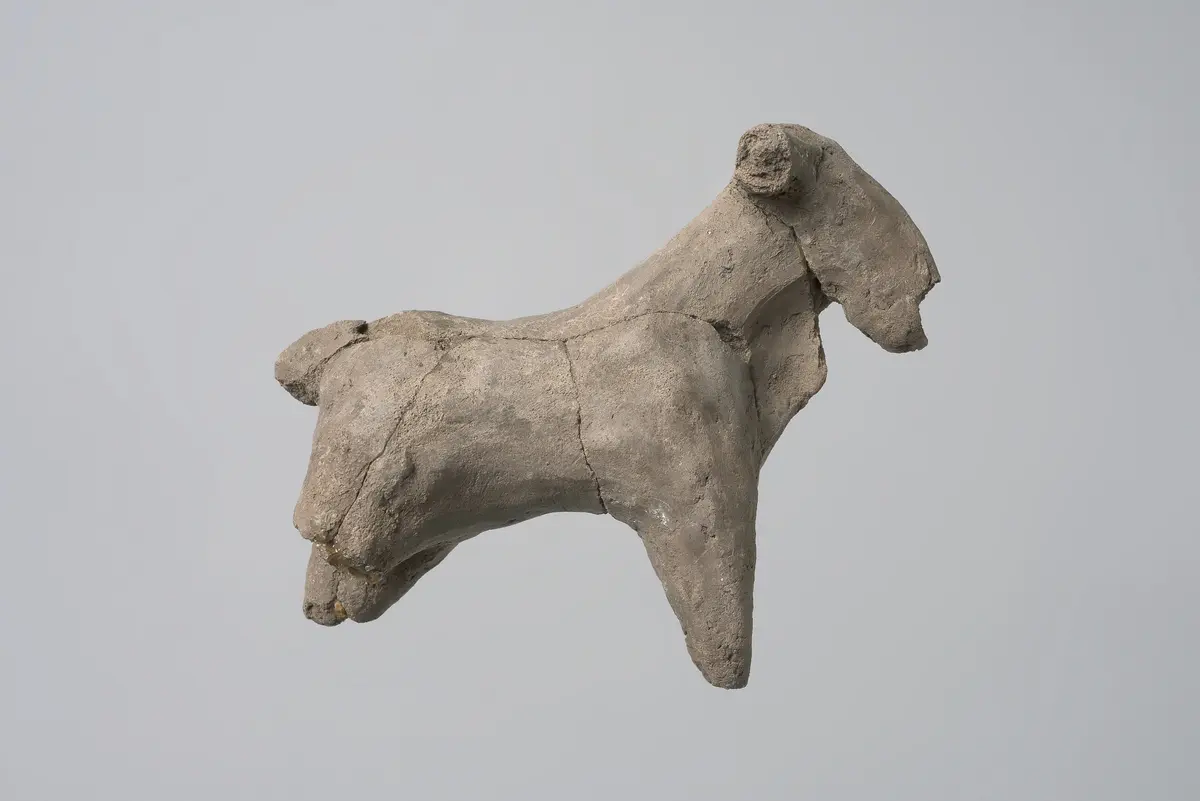 Lehmfigur: Büffel