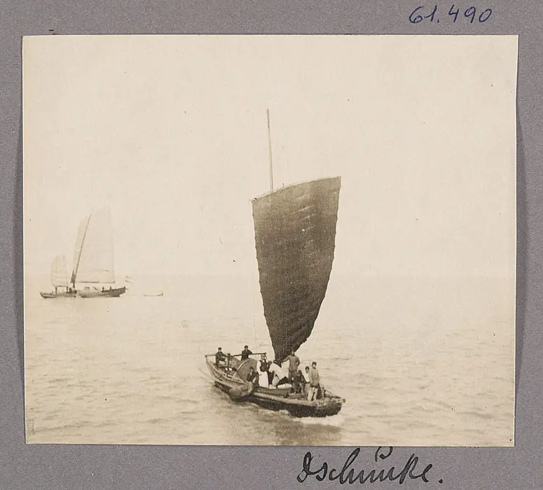 Der Yangtse. Dschunke
