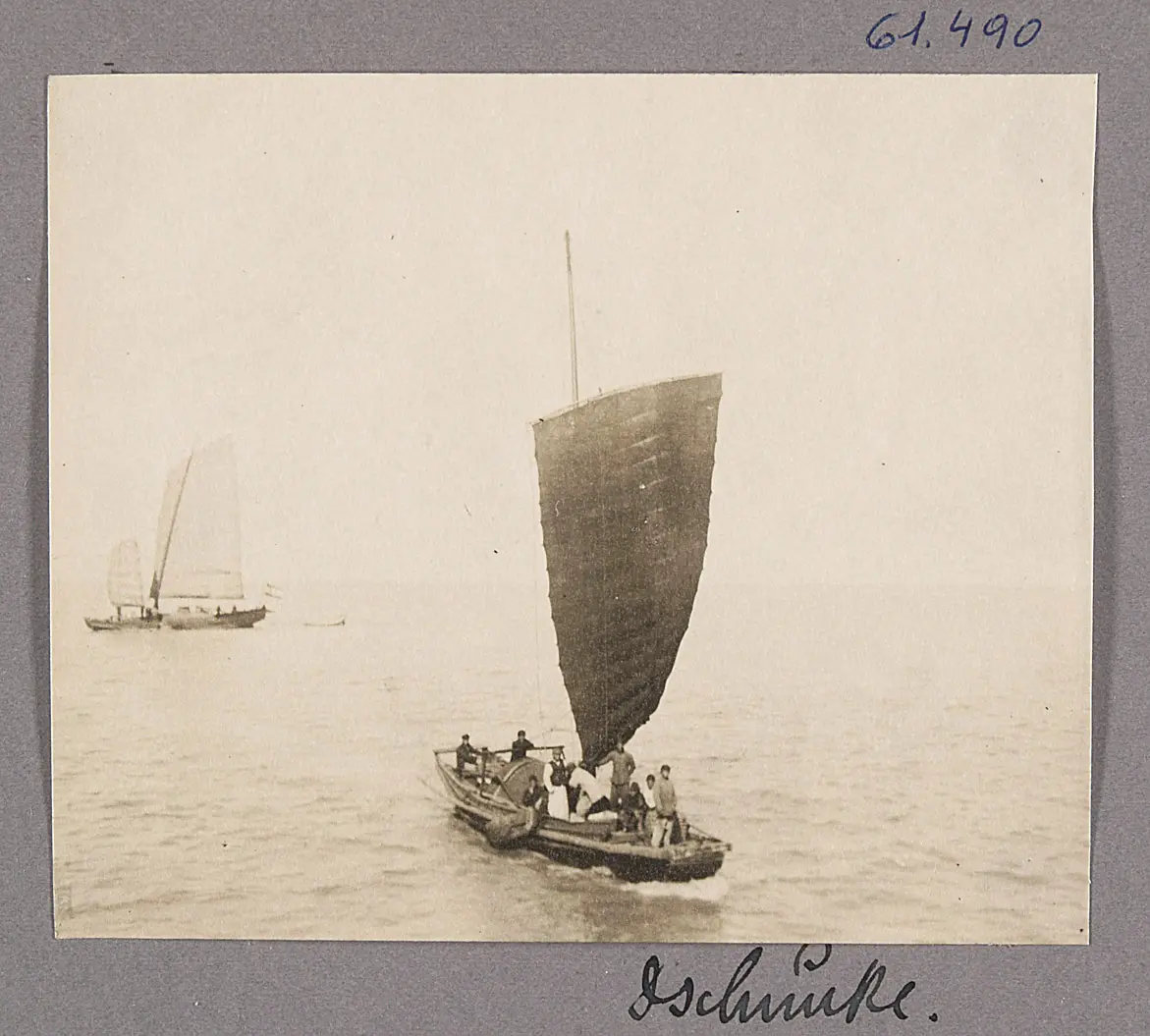 Der Yangtse. Dschunke