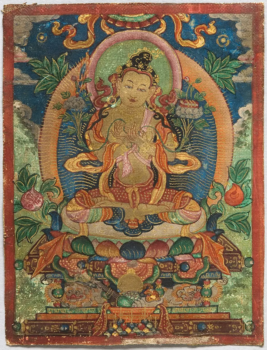 Ritual card (tsakli) Buddha Shakyamuni