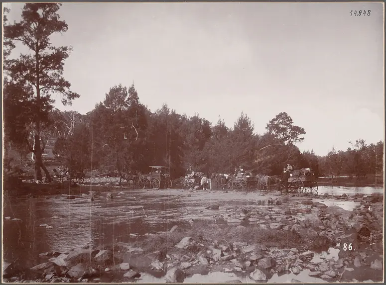 Australien, Durch den Wallendelly River. 25.V.1893