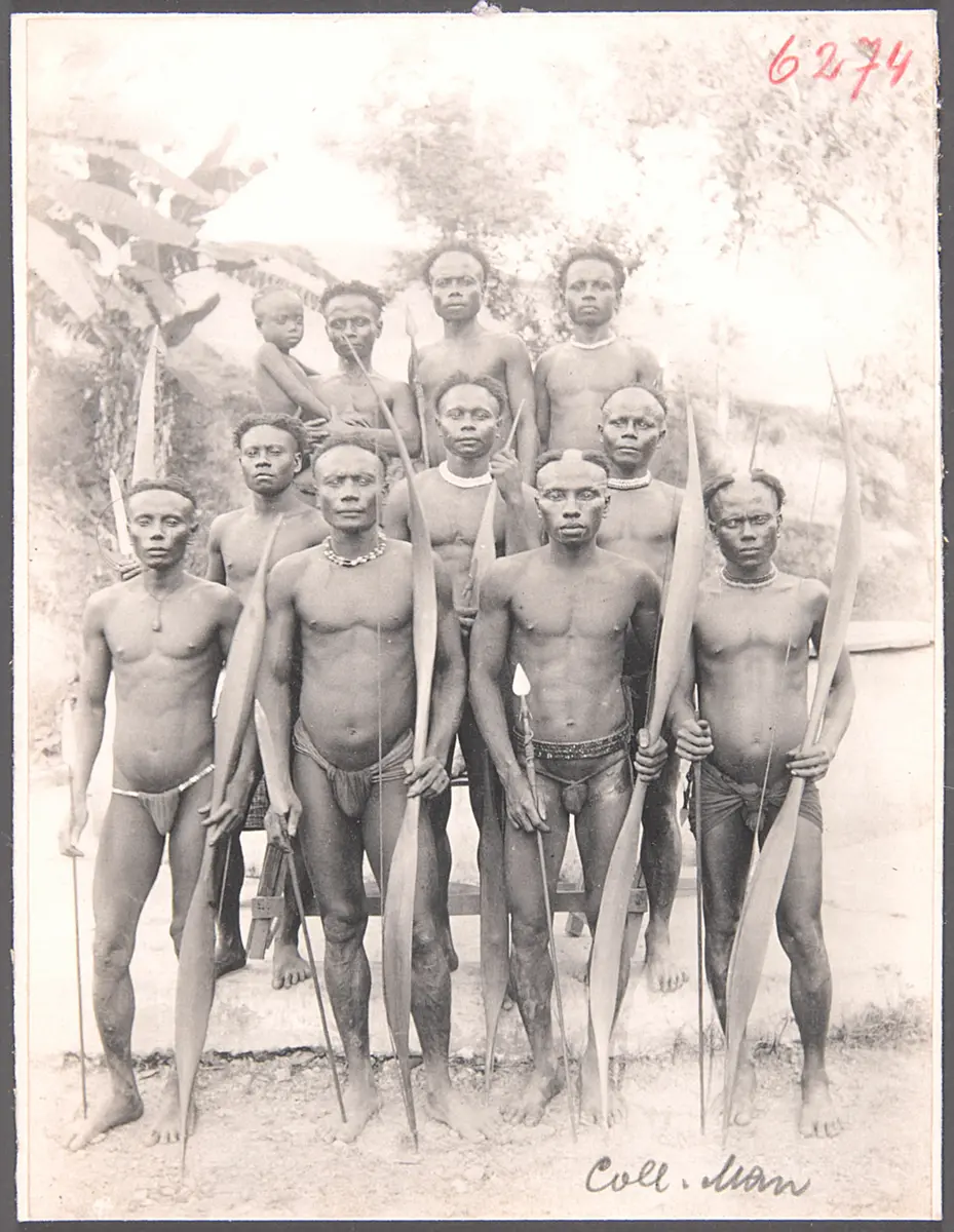 Andamanese men long resident at Port Blair