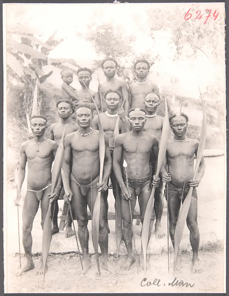 Andamanese men long resident at Port Blair