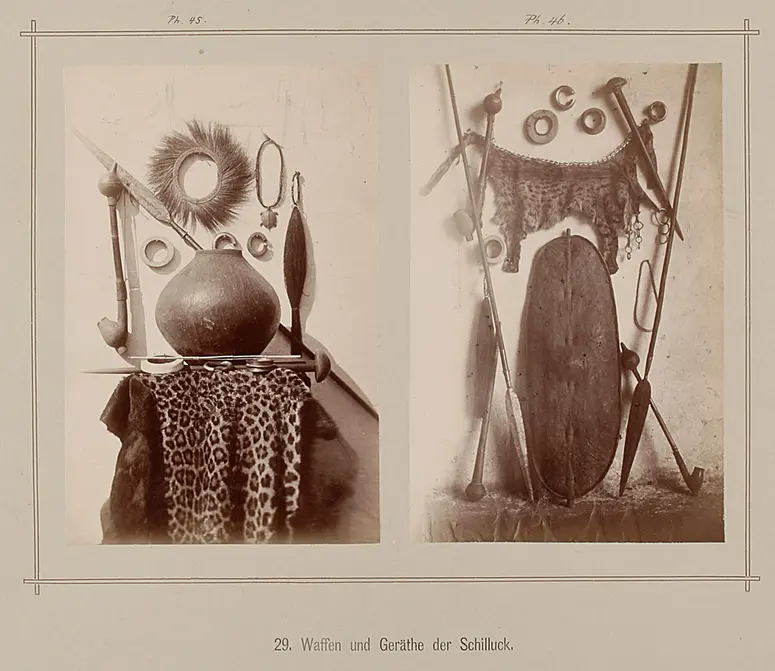 29. Waffen und Geräte der Schilluck
